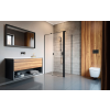 Radaway Nes Black KDS II szögletes fekete zuhanykabin 120x75 átlátszó balos