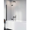 Radaway Nes Black PND I 120 kádparaván fekete balos 10010120-54-01L