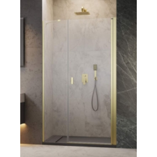 Radaway Nes Brushed Gold DWS szálcsiszolt arany zuhanyajtó 130B kád, zuhanykabin