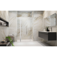Radaway Nes DWJS zuhanyajtó 130 átlátszó jobbos kád, zuhanykabin