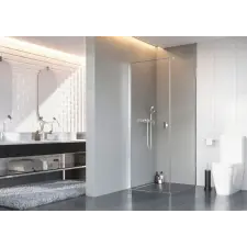 Radaway Nes KDJ I szögletes zuhanykabin 90x75 átlátszó jobbos kád, zuhanykabin