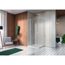 Radaway Nes KDJ II szögletes zuhanykabin 100x80 átlátszó jobbos kád, zuhanykabin