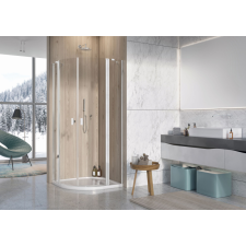 Radaway Nes PDD II íves zuhanykabin 90x90 átlátszó kád, zuhanykabin