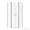 Radaway NES PTD 80x80 szögletes zuhanykabin szálcsiszolt króm/átlátszó 10051000-91-01+10051400-91-01