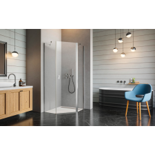 Radaway Nes PTJ szögletes zuhanykabin 90x90 átlátszó jobbos kád, zuhanykabin