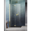 Radaway Nes Walk-in KDD-B 100 zuhanyfal, szálcsiszolt arany profil, balos 10024100-99-01L