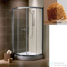 Radaway Premium Plus A 100x100 íves zuhanykabin króm/barna 30423-01-08N kád, zuhanykabin