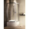 Radaway Premium Plus A 1700 90x90 íves tolóajtós zuhanykabin króm/barna 30401-01-08N