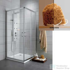Radaway Premium Plus C 80x80 szögletes zuhanykabin króm/barna 30463-01-08N kád, zuhanykabin