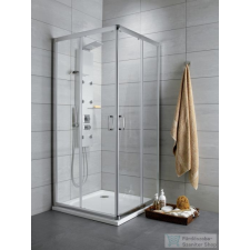 Radaway Premium Plus D 90x80 szögletes zuhanykabin króm/átlátszó 30437-01-01N kád, zuhanykabin