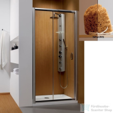 Radaway Premium Plus DWJ 140 tolóajtó króm/barna 33323-01-08N kád, zuhanykabin