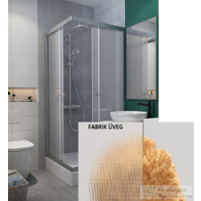 Radaway Projecta C 80x80 szögletes zuhanykabin, króm/fabrik kád, zuhanykabin