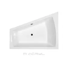 Radaway Trinity különleges akril kád 160x120 balos kád, zuhanykabin