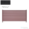 Radeco ALVO 2 630x1000 design radiátor,MERKURY 7 (matt fekete) színben