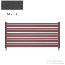 Radeco ALVO 3 350x1300 design radiátor,MARS 4 (metál antracit) színben fűtőtest, radiátor