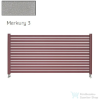 Radeco ALVO 3 350x1300 design radiátor,MERKURY 3 (metál világosszürke) színben