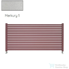 Radeco ALVO 4 630x1300 design radiátor,MERKURY 1 (metál ezüst) színben fűtőtest, radiátor