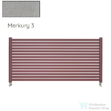Radeco ALVO 6 630x1600 design radiátor,MERKURY 3 (metál világosszürke) színben fűtőtest, radiátor