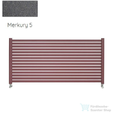 Radeco ALVO 6 630x1600 design radiátor,MERKURY 5 (metál sötétszürke) színben fűtőtest, radiátor