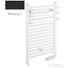 Radeco ARIA A1-350/1 490x385 törölközőszárítós radiátor, MERKURY 7 (matt fekete) színben