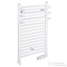 Radeco ARIA A1-500/1 490x535 törölközőszárítós radiátor, fényes fehér színben fűtőtest, radiátor