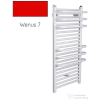 Radeco ARIA A2-400/2 680x435 törölközőszárítós radiátor, WENUS 7 (piros) színben