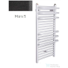 Radeco ARIA A2-600/2 680x635 törölközőszárítós radiátor, MARS 5 (antracit) színben