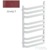 Radeco BILLY 2 930x530 törölközőszárítós radiátor, JOWISZ 1 (matt bordó) színben