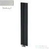 Radeco BORA 1200/17 1200x410 design radiátor, MERKURY 1 (metál ezüst) színben
