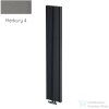 Radeco BORA 1200/17 1200x410 design radiátor, MERKURY 4 (metál szürke) színben