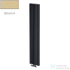 Radeco BORA 1200/21 1200x510 design radiátor, SATURN 4 (metál bézs) színben