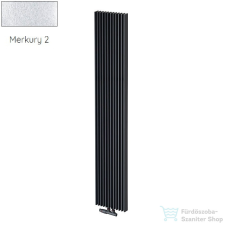 Radeco BORA 600/13 600x310 design radiátor, MERKURY 2 (ezüst) színben fűtőtest, radiátor
