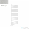 Radeco BRUNO KOLOR 3 1310x500 design radiátor,MERKURY 1 (metál ezüst) színben