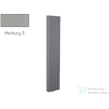Radeco CAJA 2 1650x645 design radiátor, MERKURY 3 (metál világosszürke) színben fűtőtest, radiátor