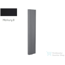 Radeco CAJA 2 1650x645 design radiátor, MERKURY 8 (selyemfényű fekete) színben fűtőtest, radiátor