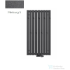Radeco CALLE 4 1200x620 design radiátor akasztókkal, MERKURY 5 (metál sötétszürke) színben
