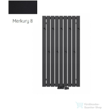 Radeco CALLE 4 1200x620 design radiátor akasztókkal, MERKURY 8 (selyemfényű fekete) színben fűtőtest, radiátor