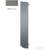 Radeco CLEO 1 1650x340 design radiátor tükörrel, MERKURY 4 (metál szürke) színben
