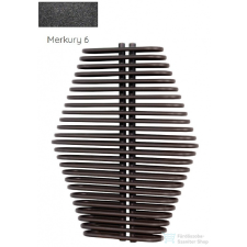 Radeco DIAMANTES 990x700 design radiátor, MERKURY 6 (metál fekete) színben fűtőtest, radiátor