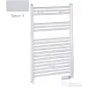 Radeco DORA AD5-400/P 1250x450 törölközőszárítós radiátor, SATURN 1 (metál jégszürke) színben