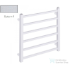 Radeco FADO 1 595x530 törölközőszárítós radiátor, SATURN 1 (metál jégszürke) színben