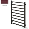 Radeco FADO 2 910x530 törölközőszárítós radiátor, JOWISZ 2 (metál bordó) színben