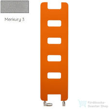 Radeco HEAVEN 1600x450 design radiátor, MERKURY 3 (metál világosszürke) színben fűtőtest, radiátor