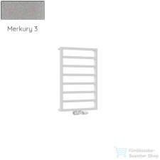 Radeco LOFT 1 821x550 design radiátor,MERKURY 3 (metál világosszürke) színben fűtőtest, radiátor