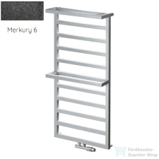 Radeco LOFT PLUS 2 1160x550 design radiátor,MERKURY 6 (metál fekete) színben fűtőtest, radiátor