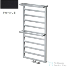 Radeco LOFT PLUS 3 1612x550 design radiátor, MERKURY 8 (selyemfényű fekete) színben fűtőtest, radiátor