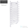 Radeco MARIO A3-350/M 870x385 törölközőszárítós radiátor MERKURY 6 (metál fekete) színben