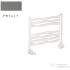 Radeco PINO K AK1-600/EP 415x630 törölközőszárítós radiátor, MERKURY 4 (metál szürke) színben