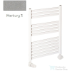 Radeco PINO K AK2-400/EP 715x430 törölközőszárítós radiátor, MERKURY 3 (metál világosszürke) színben