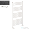 Radeco PINO K AK4-600/EP 1060x630 törölközőszárítós radiátor, MERKURY 6 (metál fekete) színben